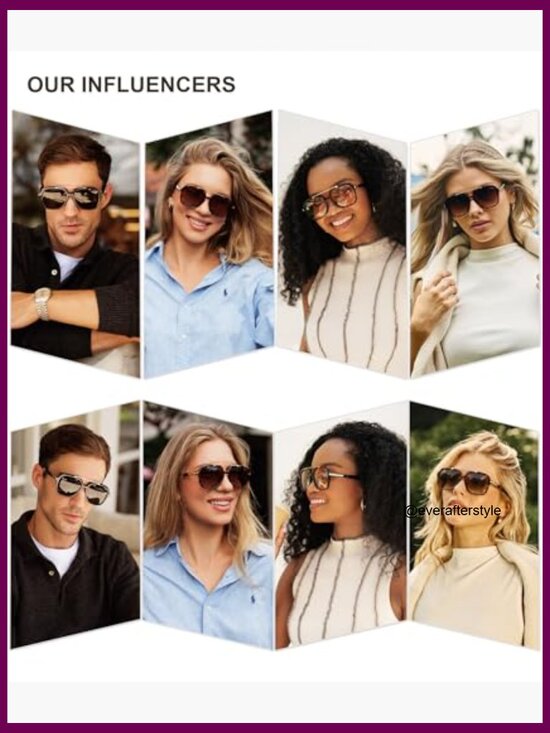 Retro Polarized Aviator Sunglasses, UV400 Protection, Plastic Frame main image 5
